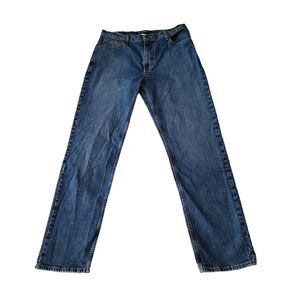 Vintage EUC Arizona Jeans Men's blue denim relaxed straight leg jeans, 34